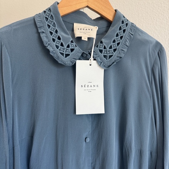 Sezane suzanne silk shirt - Picture 5 of 9